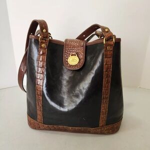 Vintage Brahmin Shoulder Tote Bag
